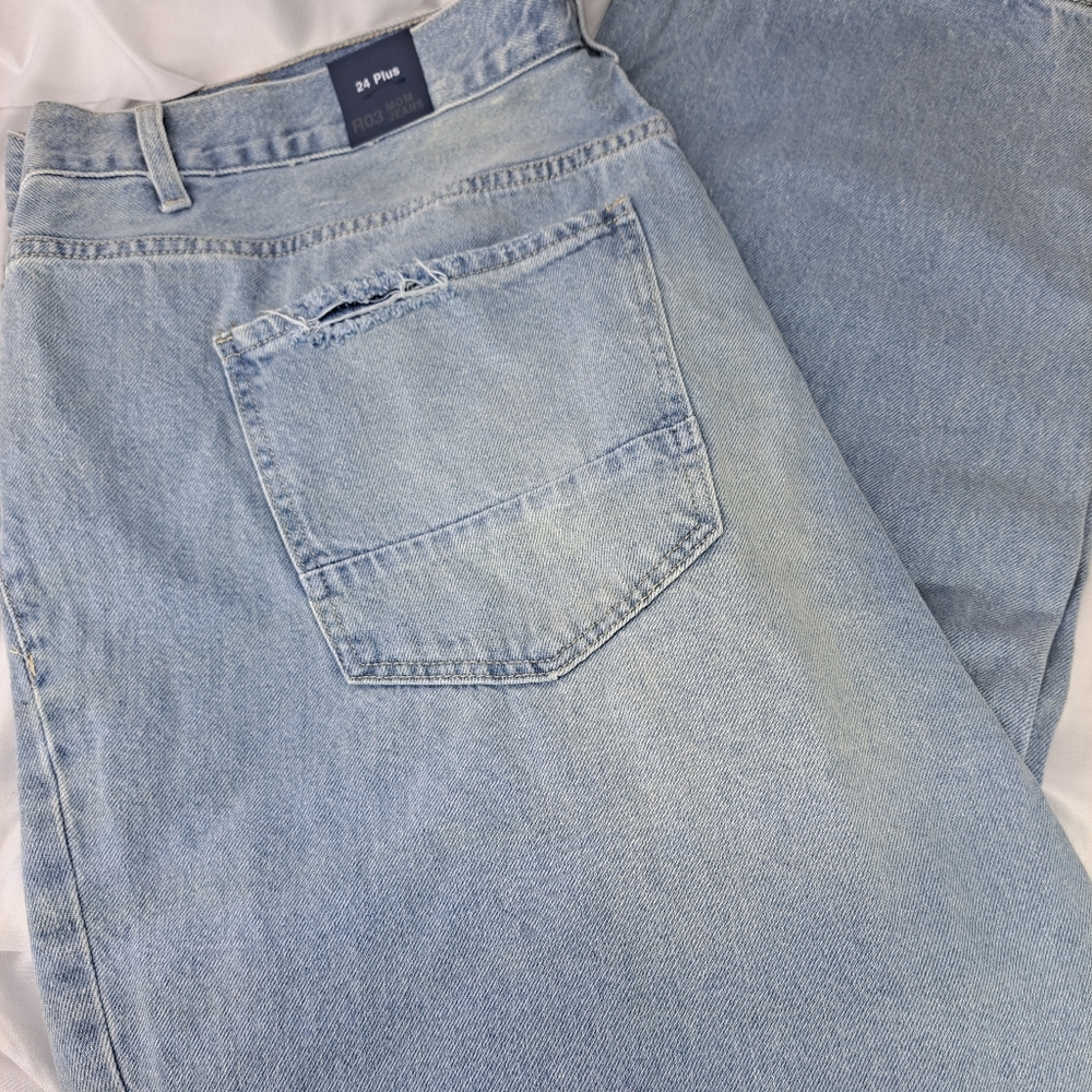 Rhodanthe Denim Collection Ripped Jeans Size 24 Plus